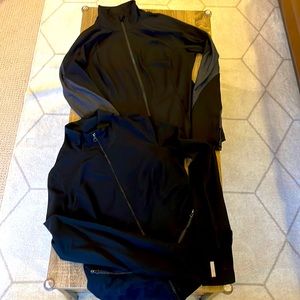2 for 1 Zella Zip Up Athletic Jacket Bundle! Black Running Jackets, Mediums